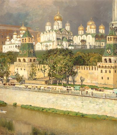 モスクワのクレムリンの大聖堂、1894 作： Apollinari Mikhailovich Vasnetsov